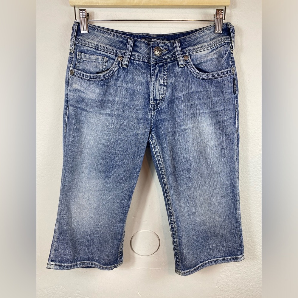 Silver Jeans Size 26 Suki Bermuda Denim Shorts Western